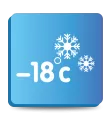 Охлаждане при -18&deg; C