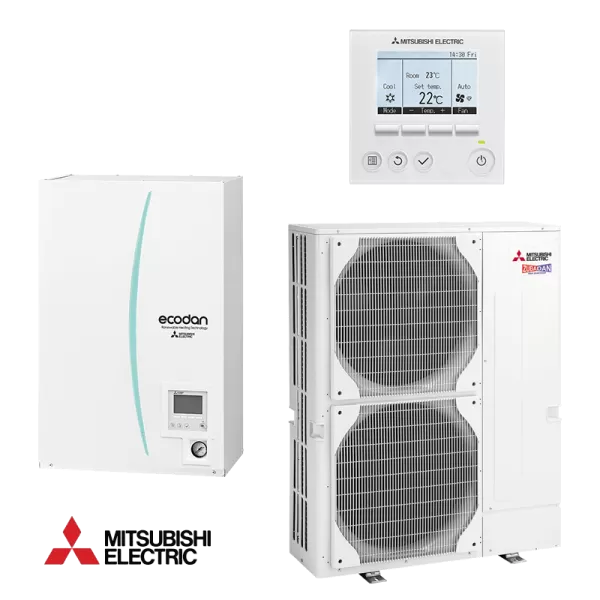 Tермопомпа Hydro box Mitsubishi Ecodan ERSE-YM9ED / PUHZ-SHW230YKA - трифазна