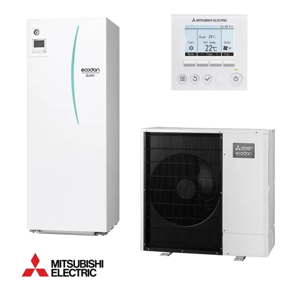 Tермопомпа с водосъдържател Mitsubishi Ecodan ERST20C-VM2D / PUHZ-SW100VAA