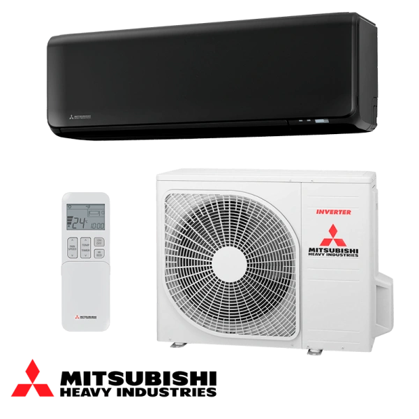 Инверторен климатик Mitsubishi Heavy Industries SRK 35 ZT-WFB + SRC 35 ZT-W - черен