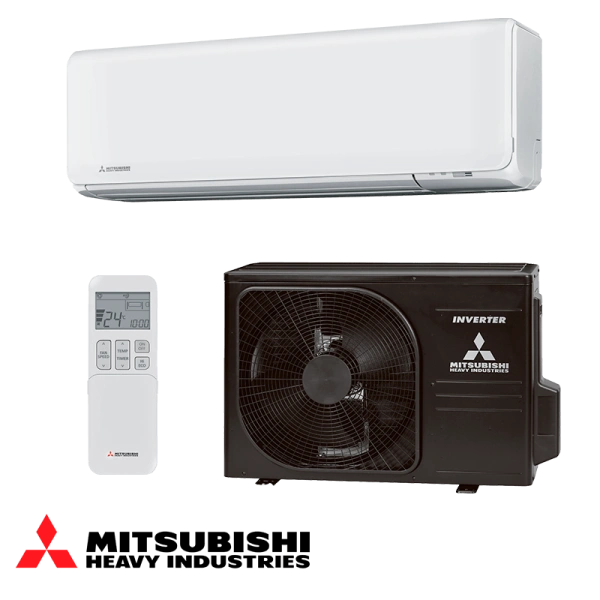 Инверторен климатик Mitsubishi Heavy Industries SRK 25 ZT-WF + SRC 25 ZT-WB - бял