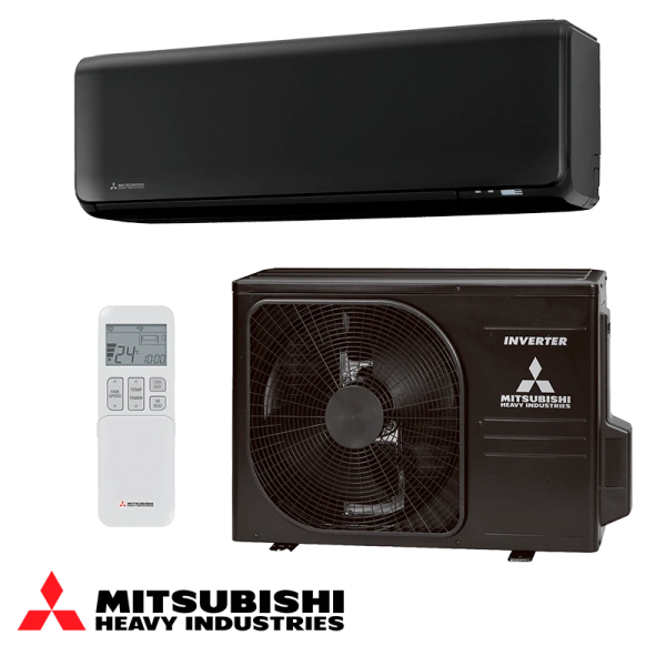 Инверторен климатик Mitsubishi Heavy Industries SRK 35 ZT-WFB + SRC 35 ZT-WB - черен 